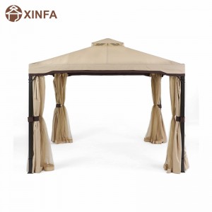 10 \\\\ \'x 10 \\\\\' Block Block Sun Shade Canopy, cort impermeabil, foișor în aer liber cu perdele